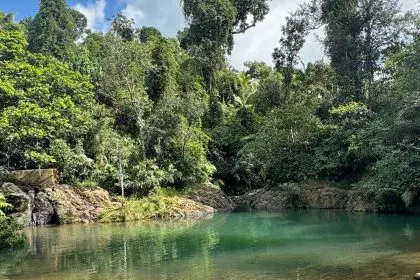 hiking trail Charco Azul in Puerto Rico